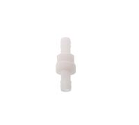 MNUPL 1PC di Plastica Tipo di Pressione di Non Ritorno Bianco One-Way 4/6/8/10/12mm Acqua in Linea Fluidi Tubo Spinato Valvola di Ritegno for Gas Combustibile Liquido(4mm)