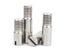 MNUPL 2/4 Pezzi M4 scanalato Perno cilindrico Perno Filettatura Esterna Perno di Posizionamento in Acciaio Inossidabile 304(10mm (5pcs))