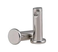 MNUPL 2 pezzi perni a forcella con testa in acciaio inossidabile 304 albero piatto foro piatto posizionamento bullone cilindrico M3 M4 M5(2pcs,M3x16)