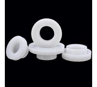 MNUPL 30 Pezzi Rondella in Nylon a Forma di T M3-M12 Rondella in plastica di Tipo T Isolante Distanziatore Filettatura Protezione Guarnizione Transistor in Nylon(White,TW810-M8(50pcs))