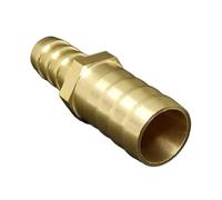 MNUPL Ottone Dritto Tubo Raccordo Uguale Barb Riduzione Giunto 4/6/8/10/12/14/19/25mm Gas Rame Spinato Accoppiatore Connettore Adattatore(19mm-25mm)