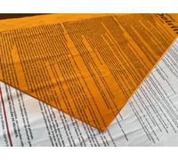 MNUPL Pannello Acrilico da 2 mm, Foglio di plastica Traslucido Quadrato Lucido for la Pittura, pubblicità, Decorazioni for la casa e progetti Fai da Te(Orange,1PCS 200x300x2mm)