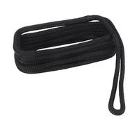 MNUvxzaewf Cima di ormeggio for Barche, Corda Ancoraggio Ultra Resistente, in Nylon Nero a Doppia Treccia da 16,5 Piedi