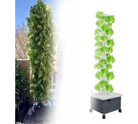 MNUvxzaewf Set di Torri idroponiche da 15 Piani e 45 Fori - Sistema Coltivazione idroponica, Kit aeroponica Giardino for Erbe aromatiche, Frutta Verdura