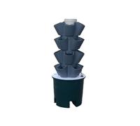 MNUvxzaewf Torre idroponica, Sistema di Coltivazione, Torre Verticale for Serra da Giardino, for Erbe aromatiche e Frutta(Grey,4 Layer)