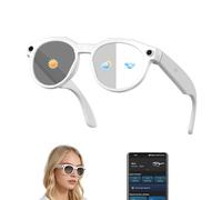 MNVOEQ Occhiali intelligenti con fotocamera 4K, registrazione video, Bluetooth per uomini e donne, occhiali con registrazione a mani libere con audio, tecnologia indossabile alimentata ad Al-Powered