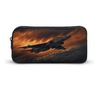 MNVTSKOP A Fighter Jet Astuccio portapenne grande capacità astuccio ufficio matita borsa per uomo donna organizzatore scrivania