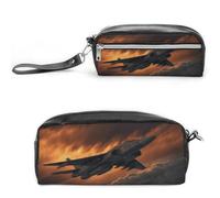 MNVTSKOP A Fighter Jet Makeup Bag Piccolo Cosmetico Viaggio Caso Portatile Cancelleria Organizzatore per Donne Insegnante