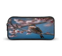 MNVTSKOP A Little Bird - Astuccio per matite di grande capacità, per ufficio, per uomini e donne, organizer da scrivania