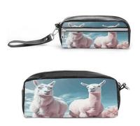 MNVTSKOP Alpacas Together, piccola borsa da viaggio per cosmetici, organizer portatile per cancelleria per donne e insegnanti