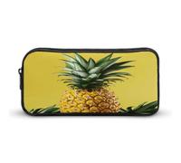 MNVTSKOP Astuccio per matite con ananas giallo di grande capacità astuccio per matite da ufficio per uomo donna organizer da scrivania