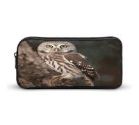 MNVTSKOP Astuccio per matite con animali selvatici e gufo, grande capacità, per ufficio, per uomini e donne, organizer da scrivania