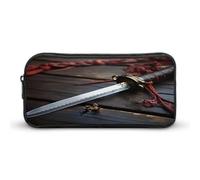 MNVTSKOP Astuccio per matite con coltello sul pavimento, grande capacità, astuccio da ufficio per uomini e donne, organizer da scrivania