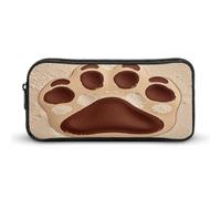 MNVTSKOP Astuccio per matite con stampa di zampa di cane, grande capacità, astuccio da ufficio per uomo e donna, organizer da scrivania