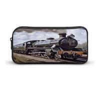 MNVTSKOP Astuccio portamatite a forma di treno con locomotiva a vapore, grande capacità, per ufficio, per uomini e donne, organizer da scrivania