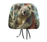 MNVTSKOP Bear Koala - Copripoggiatesta per auto, universale, anti-sporco, facile da installare, resistente, traspirante, accessori per veicoli per auto, camion, SUV