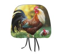 MNVTSKOP Bella copertura per poggiatesta per auto, universale, anti-sporco, per poggiatesta auto, facile da installare, durevole, traspirante, accessori per veicoli per camion e SUV