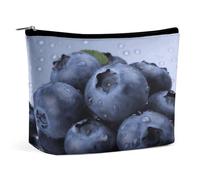 MNVTSKOP Blueberry Cosmetic Bag Grande Capacità di Viaggio Makeup Bag Trendy Portable Toiletry Bag per le donne