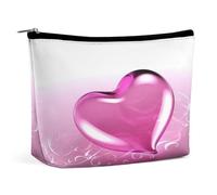 MNVTSKOP Borsa cosmetica a forma di cuore Borsa da viaggio di grande capacità Borsa da toilette portatile alla moda per le donne