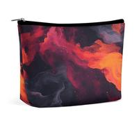 MNVTSKOP Borsa cosmetica ad acquerello liquido Borsa da viaggio di grande capacità Borsa da toilette portatile alla moda per le donne
