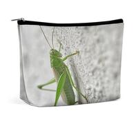 MNVTSKOP Borsa cosmetica con immagine verde Grasshopper Borsa da viaggio di grande capacità Borsa da toilette portatile alla moda per le donne