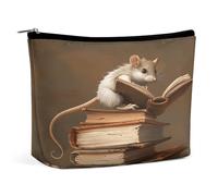 MNVTSKOP Borsa cosmetica da lettura Borsa da viaggio di grande capacità Borsa da toilette portatile alla moda per le donne