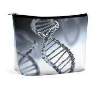 MNVTSKOP Borsa cosmetica da viaggio con catena DNA Borsa per cosmetici da viaggio di grande capacità Borsa da toilette portatile alla moda per le donne