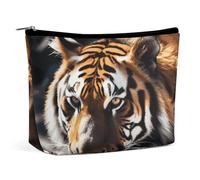 MNVTSKOP Borsa cosmetica da viaggio con tigre selvatica di grande capacità, borsa da viaggio alla moda portatile da donna