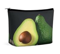 MNVTSKOP Borsa cosmetica da viaggio di grande capacità con pezzi di frutta a metà taglio borsa da toilette portatile alla moda per le donne