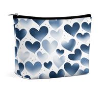 MNVTSKOP Borsa cosmetica da viaggio di grande capacità della borsa cosmetica del cuore della marina borsa da toilette portatile alla moda per le