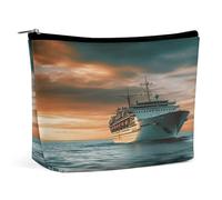 MNVTSKOP Borsa cosmetica della nave da crociera borsa cosmetica di grande capacità di viaggio borsa da toilette portatile alla moda per le donne