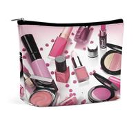 MNVTSKOP Borsa cosmetica moderna della ragazza cosmetica della borsa di trucco di grande capacità di viaggio borsa da toilette portatile alla moda per le donne