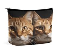 MNVTSKOP Borsa cosmetica per gatti Borsa da viaggio di grande capacità Borsa da toilette portatile alla moda per le donne
