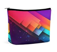 MNVTSKOP Borsa cosmetica semplice variopinta borsa da viaggio di grande capacità borsa da toilette portatile alla moda per le donne