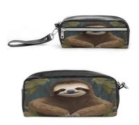 MNVTSKOP Borsa per il trucco con bradipo piccola custodia da viaggio per cosmetici portatile organizer per cancelleria per insegnanti donne