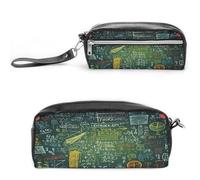 MNVTSKOP Borsa per il trucco con domanda di matematica, piccola custodia da viaggio per cosmetici, organizer portatile per cancelleria per donne e insegnanti