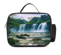 MNVTSKOP Cascata Scenery Lunch Box Riutilizzabile Lunch Box Borsa Tote a Prova di Perdite con Manico per Ufficio Picnic Spiaggia
