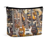 MNVTSKOP Chitarra Basso Musica Strumenti Musicali Borsa Cosmetica Grande Capacità Viaggio Makeup Bag Trendy Portable Toiletry Bag per le Donne