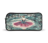 MNVTSKOP Classica Balletto Elegante Ballerina Astuccio Grande Capacità Matita Sacchetto Ufficio Matita Sacchetto per Uomo Donna Organizer Scrivania