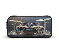 MNVTSKOP Cool Drum Set Astuccio Grande Capacità Matita Sacchetto Ufficio Matita Bag per Uomini Donne Scrivania Organizer