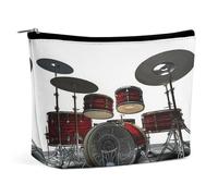 MNVTSKOP Cool Drum Set Cosmetic Bag Grande Capacità Viaggio Makeup Bag Trendy Portable Toiletry Bag per le donne