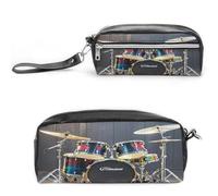 MNVTSKOP Cool Drum Set Makeup Bag Piccolo Cosmetico Viaggio Caso Portatile Cancelleria Organizzatore per Donne Insegnante