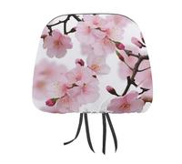 MNVTSKOP Copertura per poggiatesta auto giapponese Sakura Blossom universale, anti-sporco, facile da installare, durevole, traspirante, accessori per veicoli per auto, camion, SUV