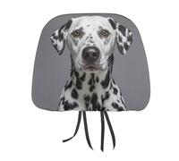 MNVTSKOP Copritesta dalmata per auto, universale, anti-sporco, per poggiatesta, facile da installare, durevole, traspirante, accessorio per auto, camion, SUV