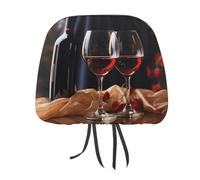 MNVTSKOP Copritesta per bicchieri da vino rosso per auto, universale, anti-sporco, facile da installare, durevole, traspirante, accessori per veicoli per auto, camion, SUV