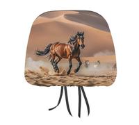 MNVTSKOP Copritesta universale anti-sporco per cavalli che corrono nel deserto, protezione per poggiatesta auto, facile da installare, durevole, traspirante, accessori per veicoli per auto, camion