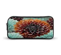 MNVTSKOP Dahlia - Astuccio portapenne grande capacità, con motivo floreale, per ufficio, per uomini e donne, organizer da scrivania