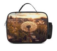 MNVTSKOP Dandelions at Sunset Lunch Box riutilizzabile Lunchbox a tenuta stagna Tote Bag con manico per ufficio picnic spiaggia