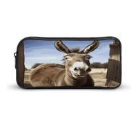 MNVTSKOP Divertente astuccio con asino, grande capacità, per ufficio, per uomini e donne, organizer da scrivania