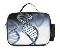 MNVTSKOP DNA - Borsa portapranzo riutilizzabile, a prova di perdite, con manico, per ufficio, picnic, spiaggia